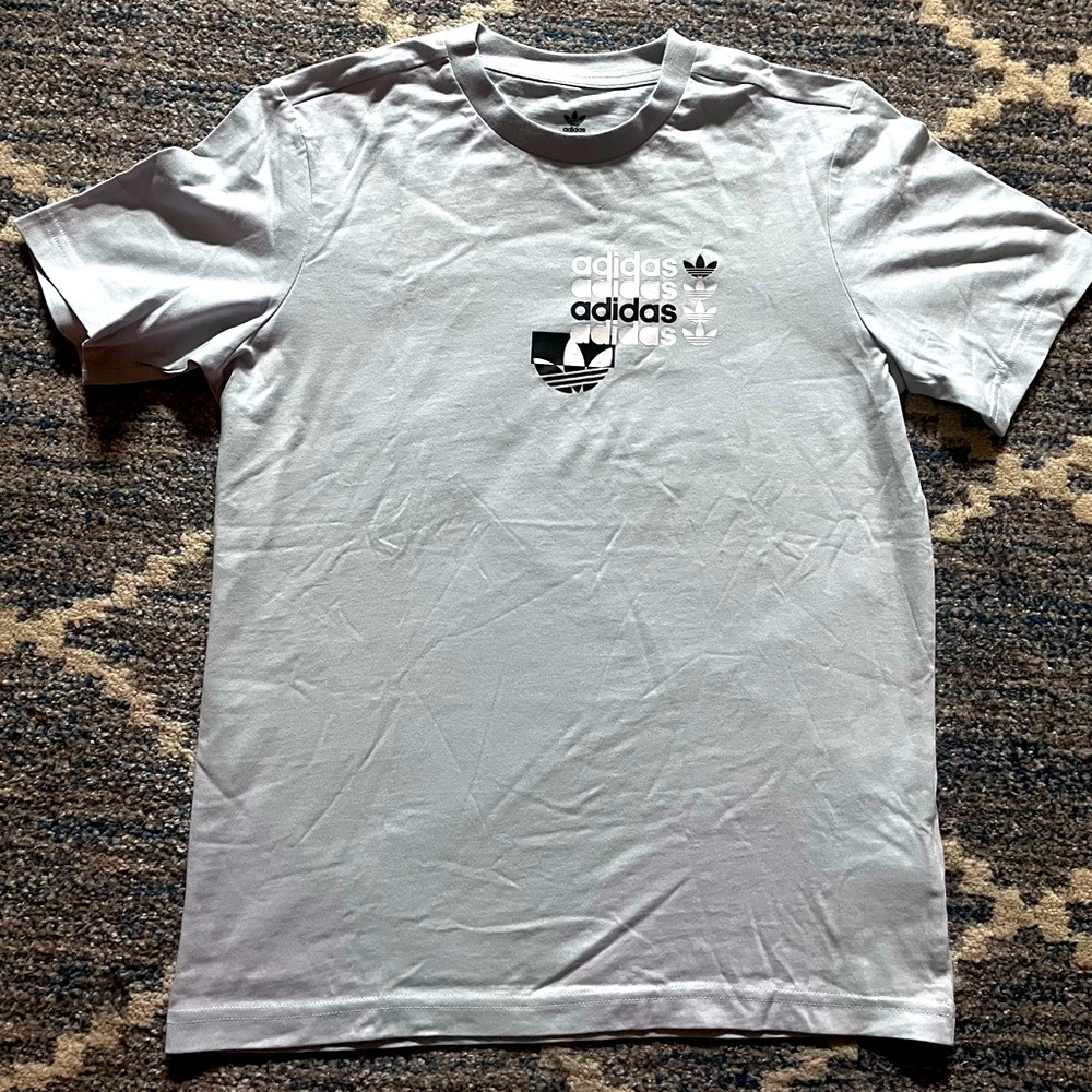 NWOT 11-12 Y Adidas T-Shirt Light Blue